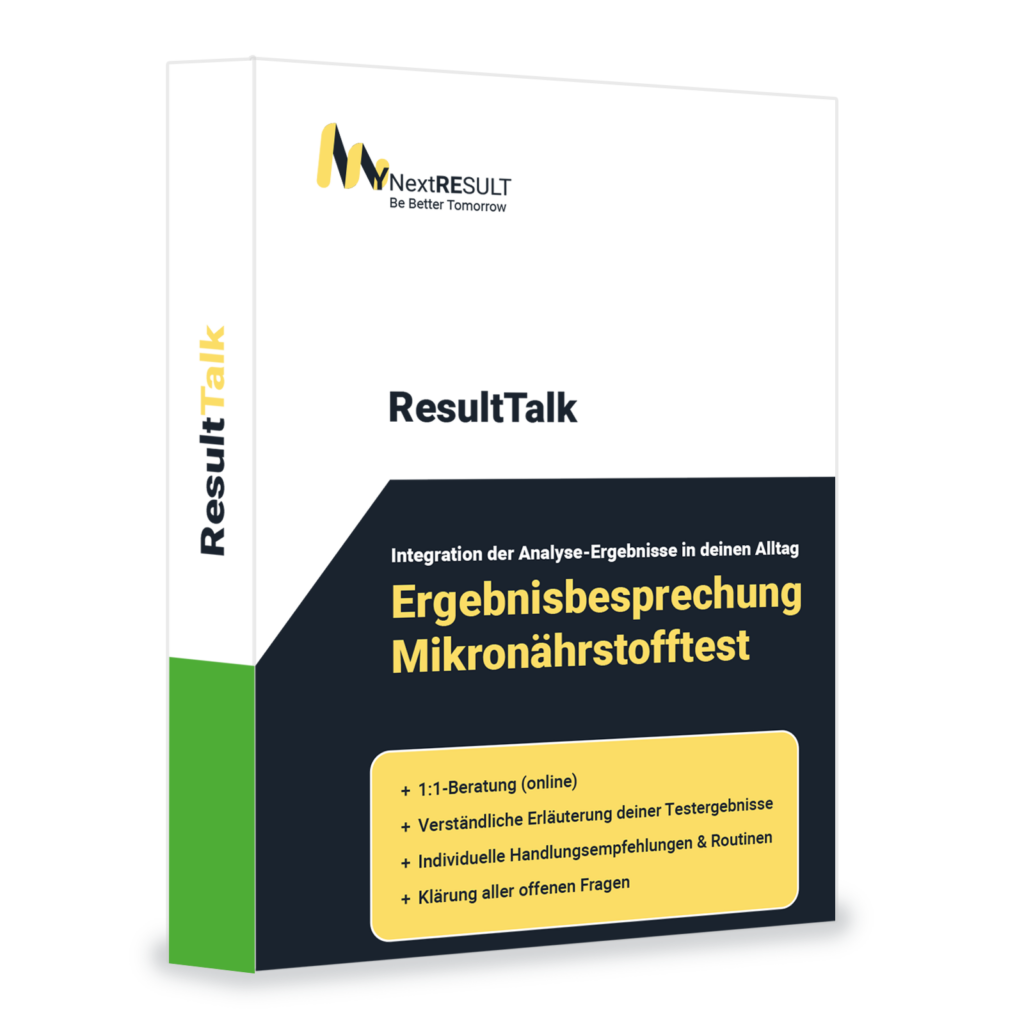 Ergebnisbesprechung Mikronährstofftest - Produktbild ResultTalk